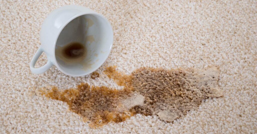 how to remove coffee stains from carpet