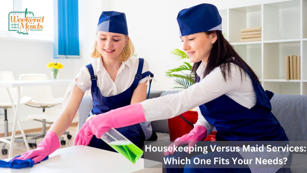 housekeeping vs maid services in San Diego